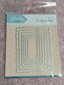 Torn Edge Rectangle - Nesting Cutting Dies