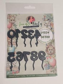 Dies - Yvonne Creations - Jungle Party - Jungle Numbers