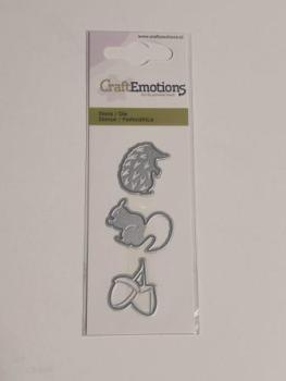 Stanzschablone Waldtiere