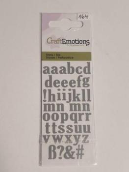 Stanzschablone Alphabet