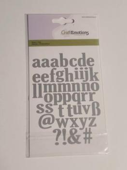 Stanzschablone Alphabet