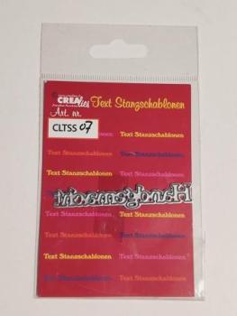 Stanzschablone Handgemacht