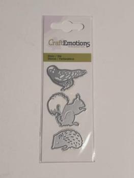 Stanzschablone Waldtiere