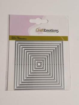 Stanzschablone Quadrate