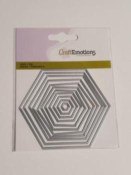 Stanzschablone 6-Ecke