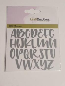 Stanzschablone Alphabet