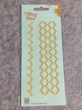 Stanzschablone ovale Bordüre