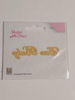 Shape Dies Dutch text Een Baby
