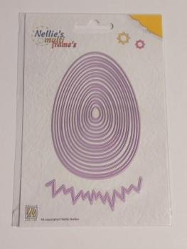 Multi Frame Dies - Straight Easter Egg