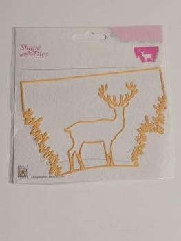 Shape dies Christmas winow scene