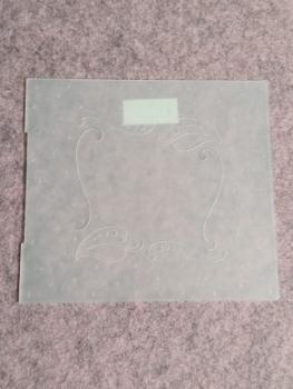 Prägeschablone Rahmen mit Blätter 14.4x16cm