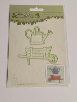 Lea’bilitie® Schubkarren & Gießkanne Präge- und Schneideschablone