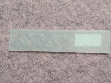 Border embossing folder Baby things 21x122mm