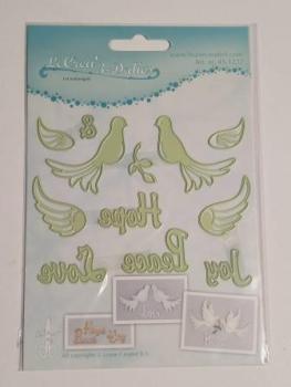 Lea bilitie® Pigeons snij en embossing mal