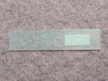 Border embossing folder Saxophone 25x125mm