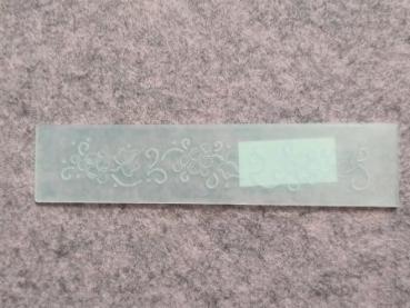 Border embossing folder Grapes 22x127mm