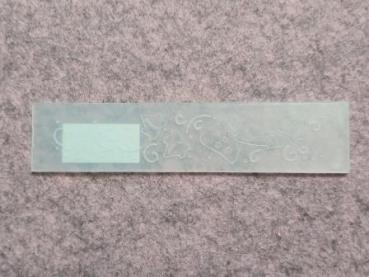 Border embossing folder Mushrooms 25x127mm