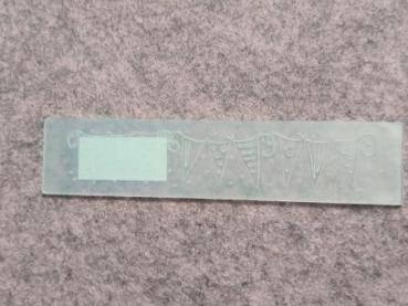 Border embossing folder Flags 24x129mm