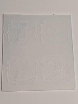 Prägeschablone Rahmen Winter 14.4x16cm