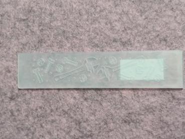 Prägeschablone Bordüre Werkzeug 1 24x123mm