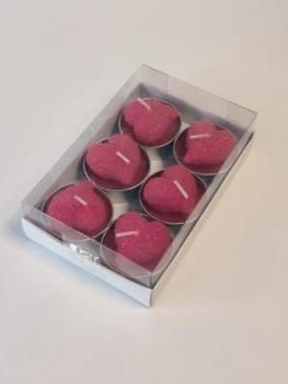 Teelicht Herzen 6 St / Pg