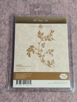Thorny Branches Hotfoil Stamp - Size: 114.2 x 114.3mm | 4.4 x 4.5in
