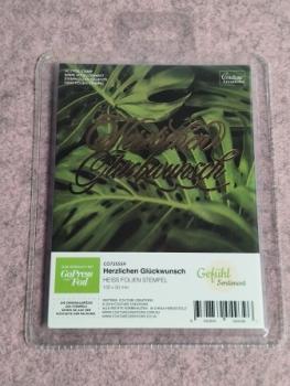 Hotfoil Stamp - Herzlichen Gluckwunsch 100 x 50MM