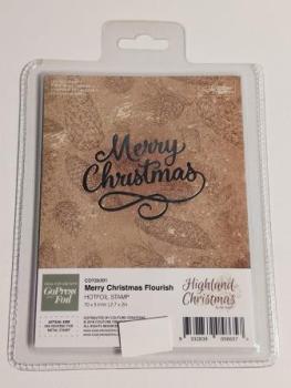 Hotfoil Stamp - Highland Christmas - Merry Christmas Flourish (1pc)