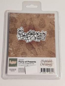 Cut, Foil and Emboss Die - Highland Christmas - Flurry of Presents (1pc)
