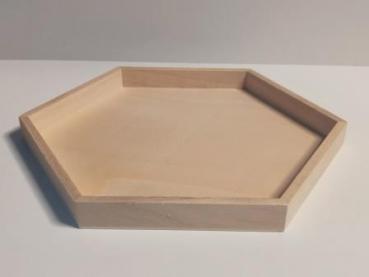 Tablett sechseckig 26 cm