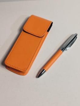 Kugelschreiber im Etui Barolin orange