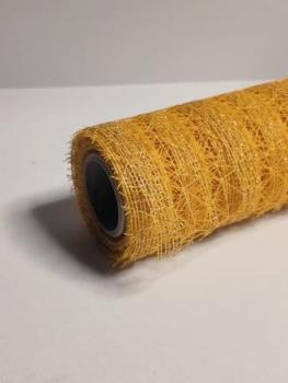 Deko Sisal Tischband 17 cm / 15 m gelb   ldm
