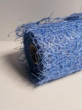 Deko Sisal Tischband 17 cm / 15 m blau   ldm
