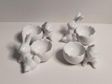 Eierbecherset 4tlg Hasen