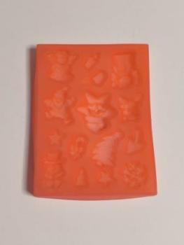 Silikonform klein Christmas