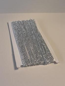 Schmuckborte Design X silber