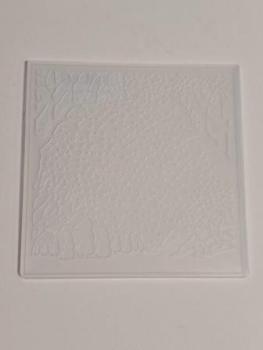 Prägeschablone Winterlandschaft