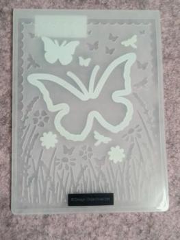 Stanz- und Prägeschablone Schmetterlingwiese
