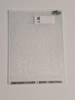 Prägeschablone Merry Christmas