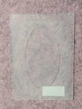 Prägeschablone Ovalrahmen