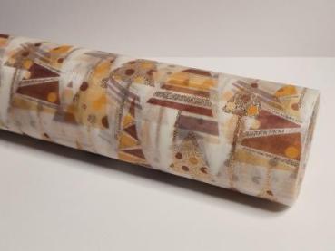 CREApop® Dekostoff 28 cm x 15 m, Tannenbäume beige  ldm