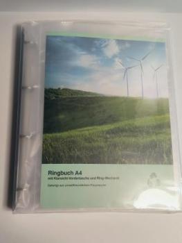 EICHNER Präsentationsringbuch 4-Ringe grau-transparent