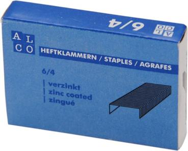 Heftklammern 6/4, verzinkt