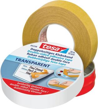 Tesa Doppelklebeband, 15mm x 10m, mit Trennpapier, ohne Handabroller