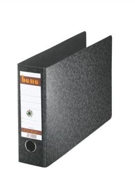 Hartpappe-Ordner No.1, A4 quer, schwarz, ohne Kantenschutz, für ca.