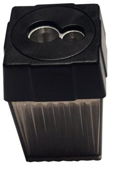 Büroring Doppelspitzdose, 2-Loch