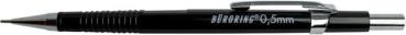 Büroring Druckbleistift, 0.5 mm, schwarz, mit Radiergummi und Clip