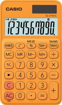 Taschenrechner SL 310UC, orange, 8-stelliges extra großes Display
