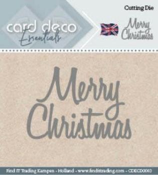 Card Deco Cutting Dies- Merry Christmas