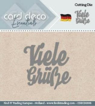 Card Deco Cutting Dies- Viele Grüsse